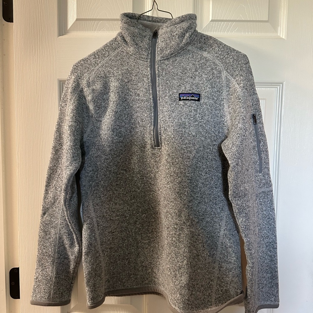 Patagonia Gray Quarter-Zip Fleece Pullover